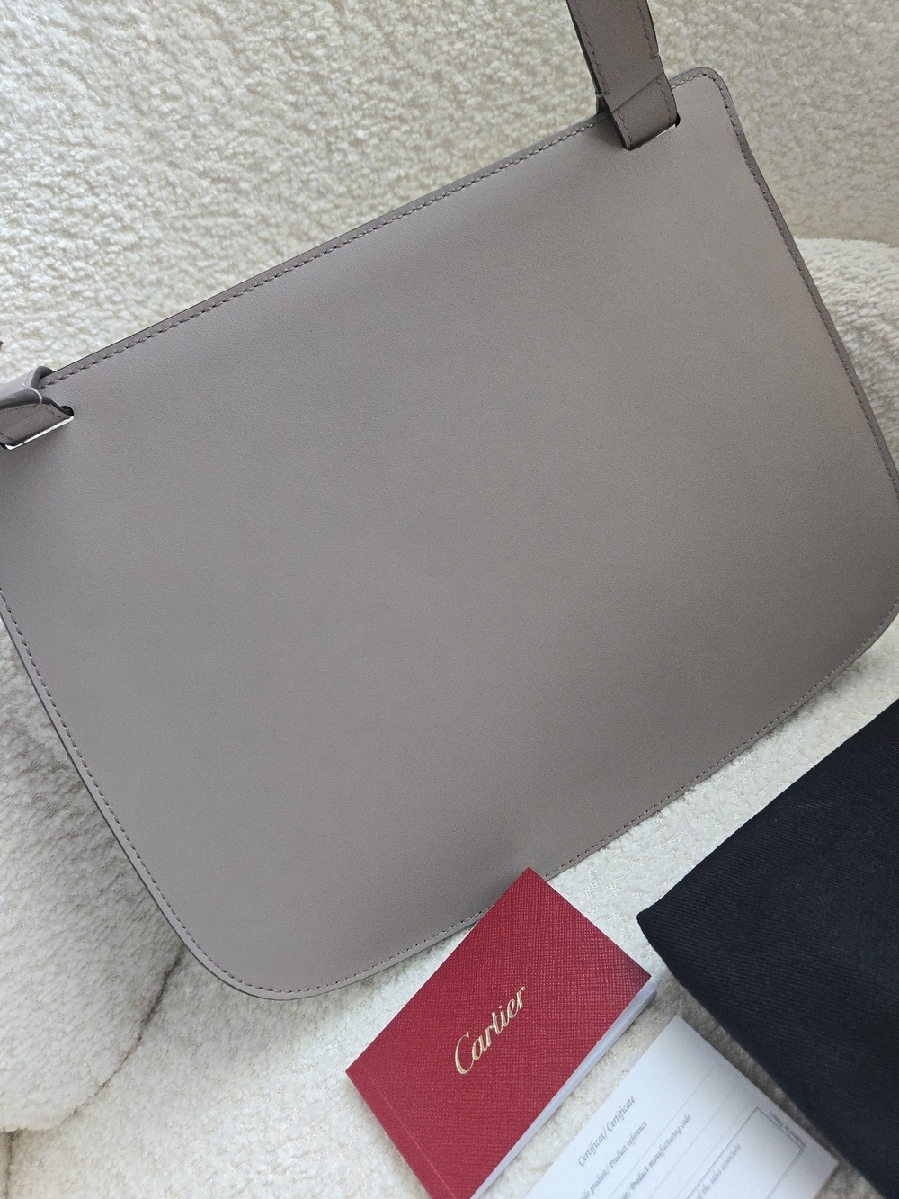 Cartier Must de Cartier C Crossbody Bag Beige Gray w/ Dust Bag & Card EUC - Picture 4 of 17